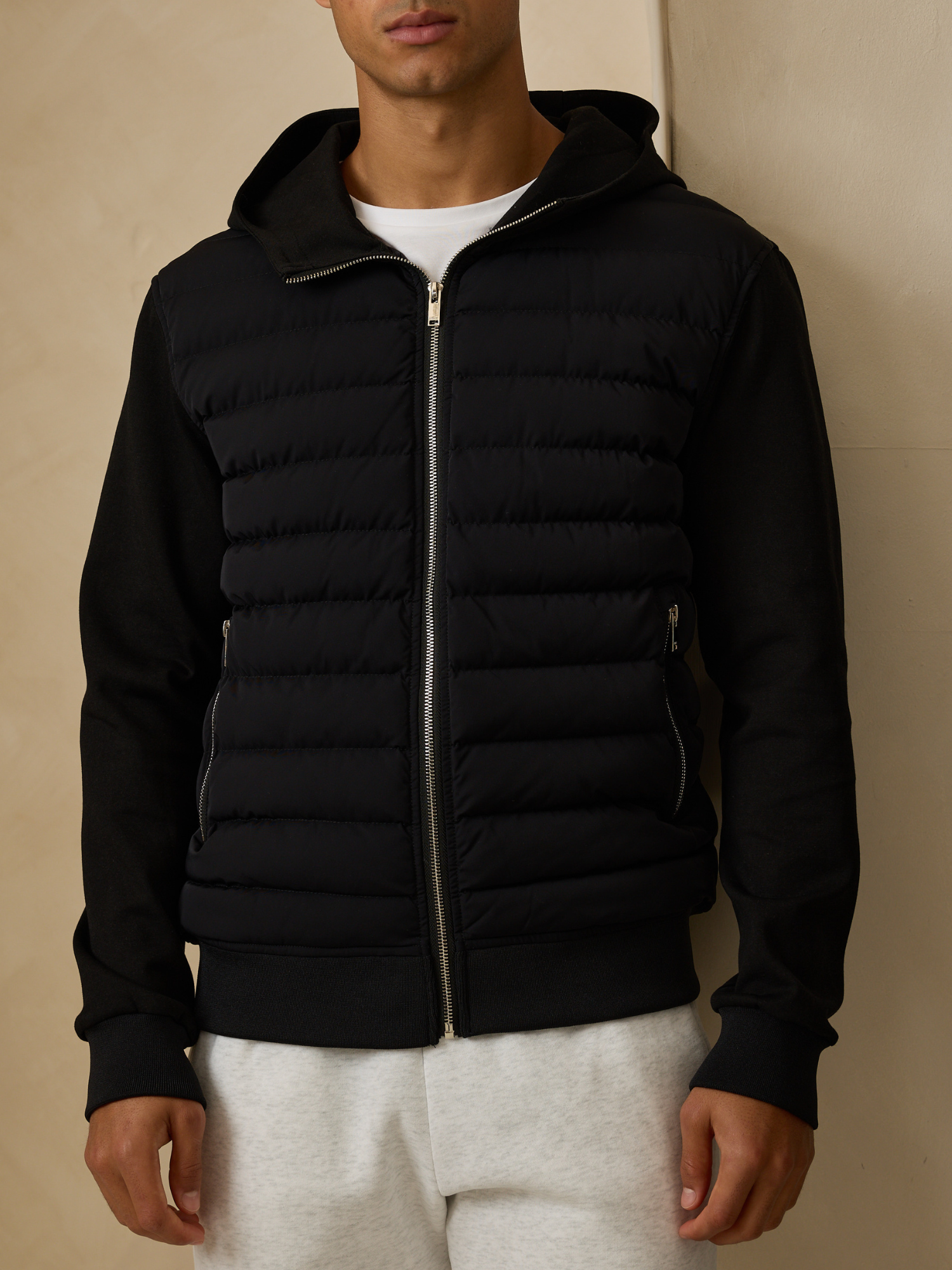 Hybrid Quilted Hooded Jacket