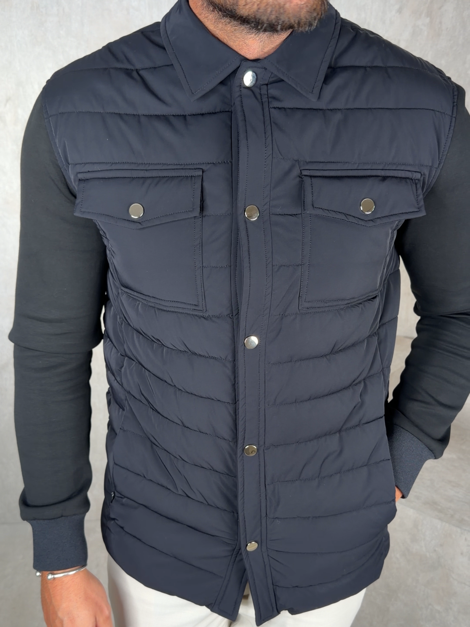 Hybrid Quilted Overshirt
