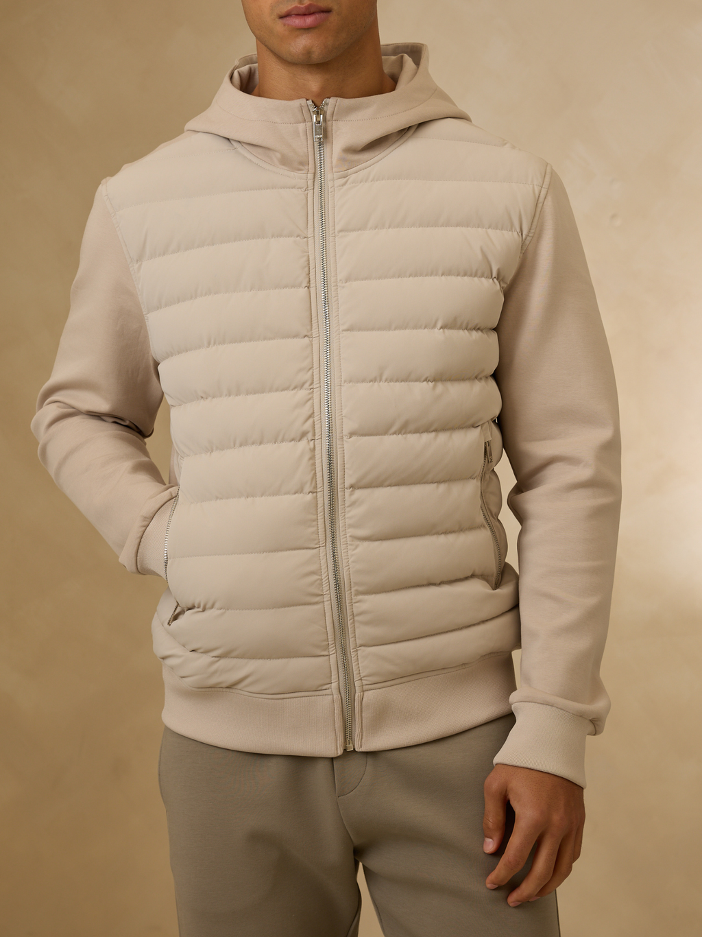 Hybrid Quilted Hooded Jacket