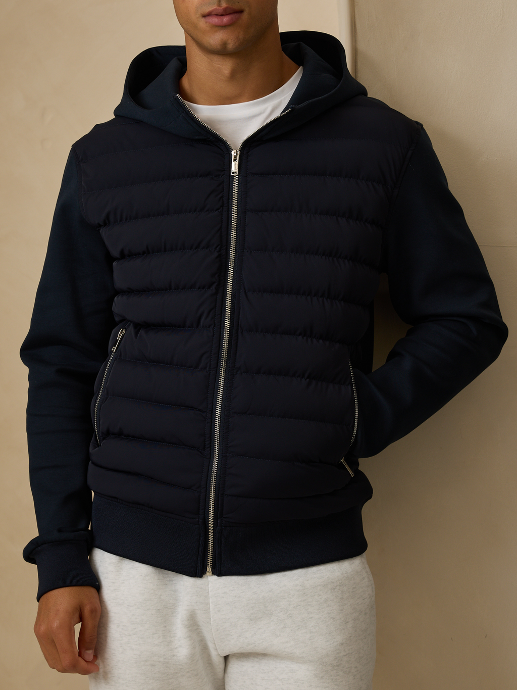 Hybrid Quilted Hooded Jacket