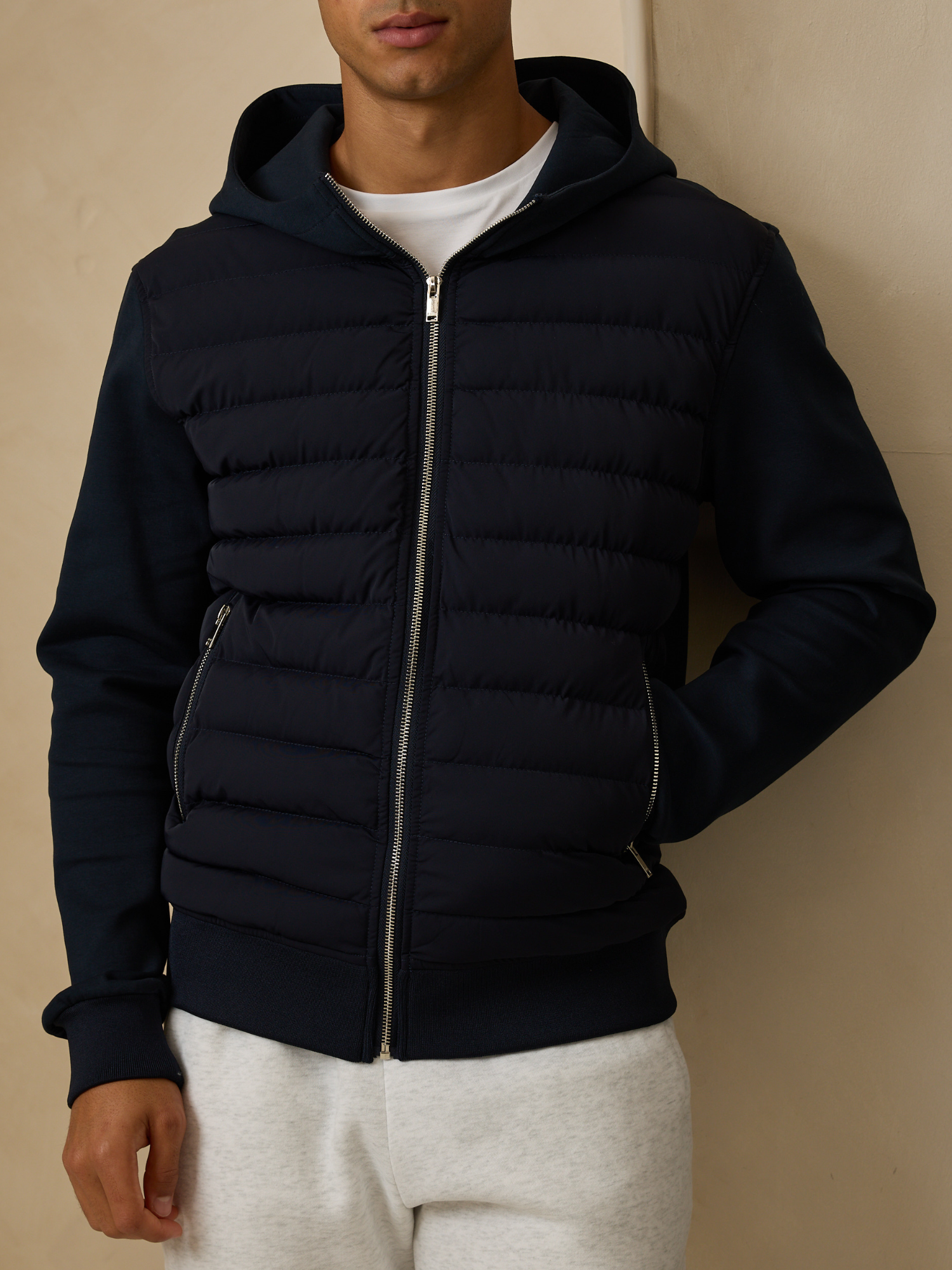 Hybrid Quilted Hooded Jacket