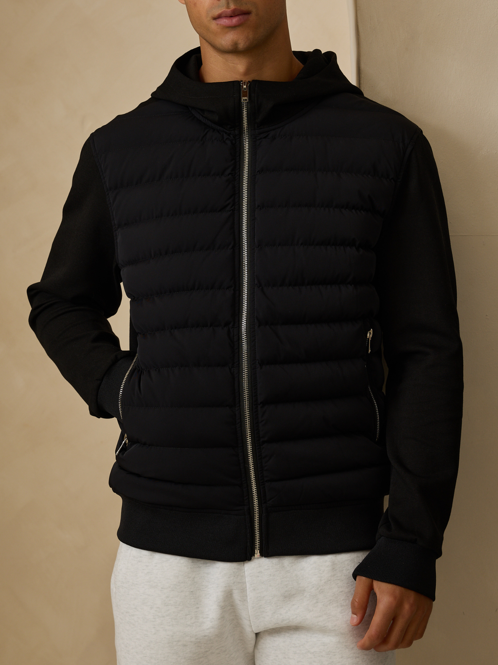 Hybrid Quilted Hooded Jacket