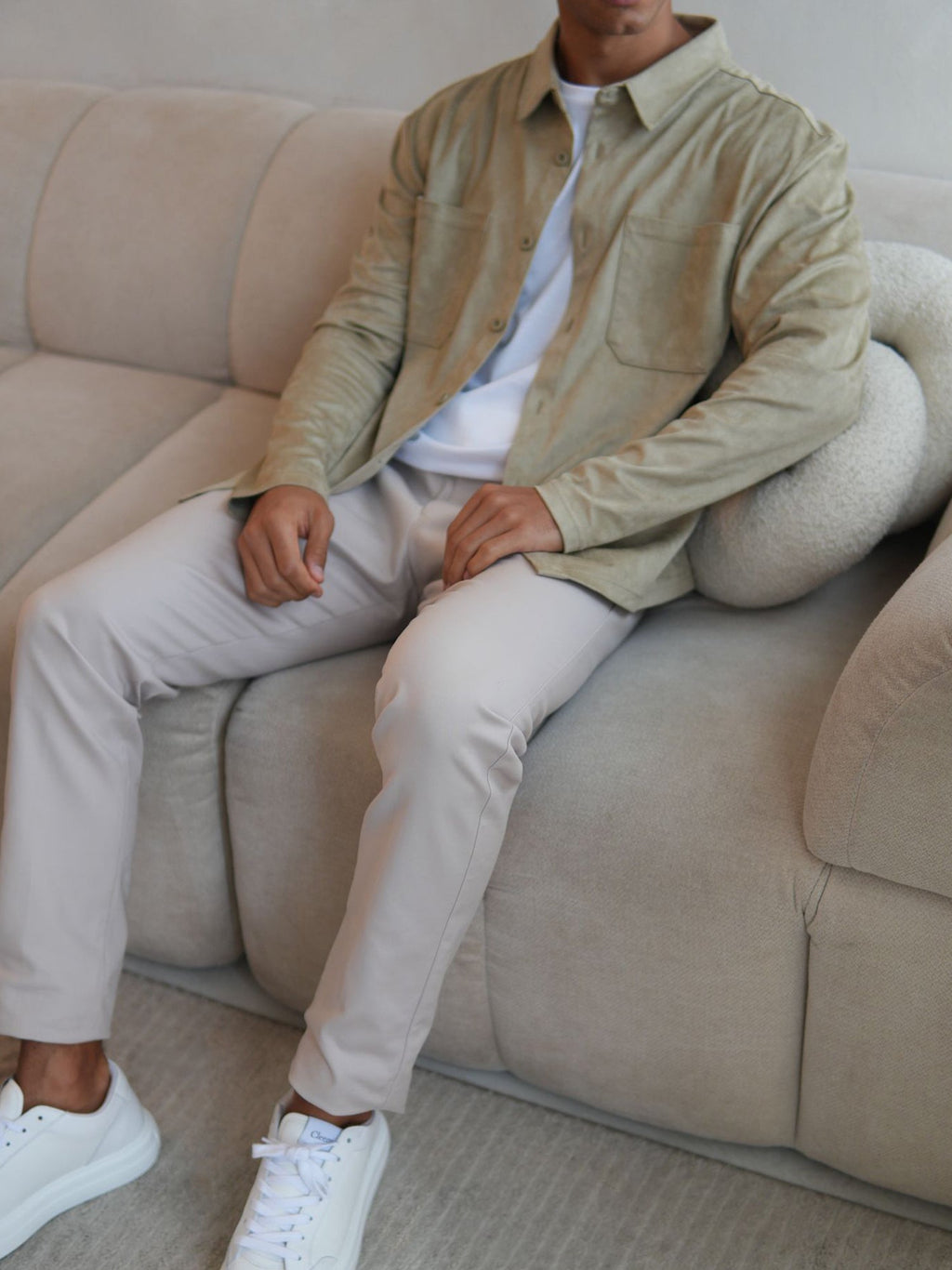 Faux Suede Overshirt