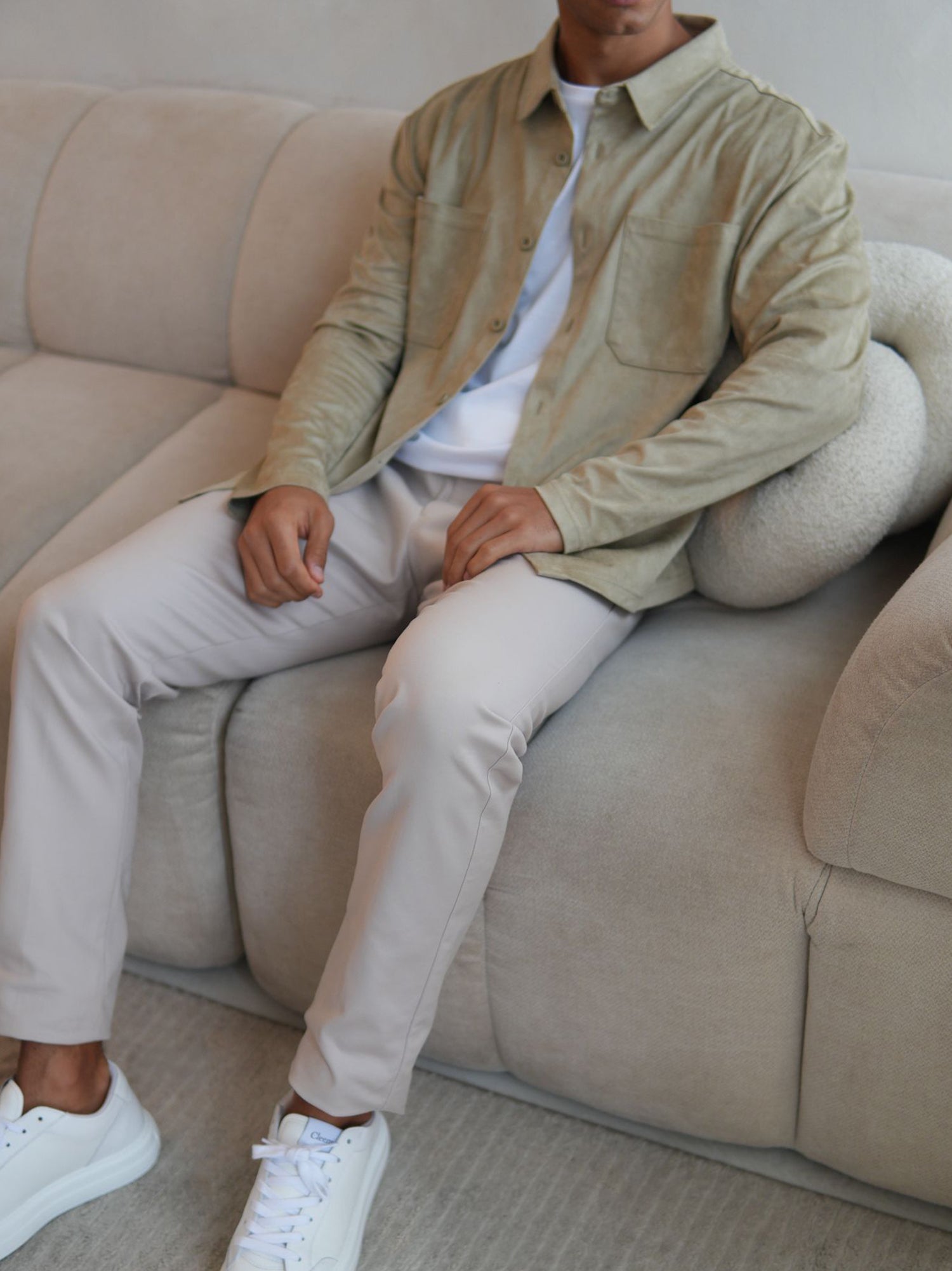 Faux Suede Overshirt