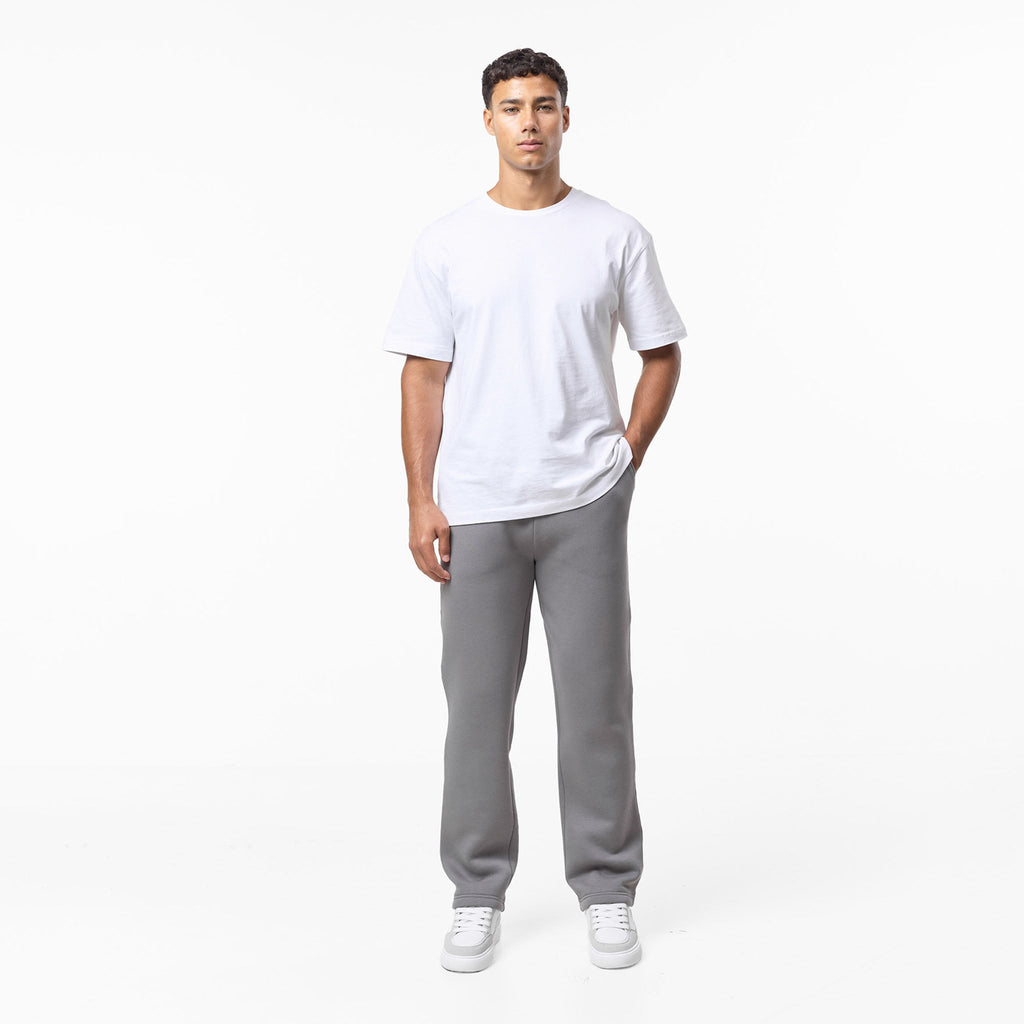 Relaxed Fit Open Hem Jogger | Mid Grey