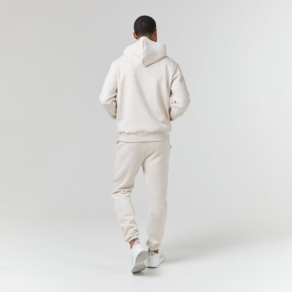 Relaxed Fit Cuffed Jogger | Light Stone