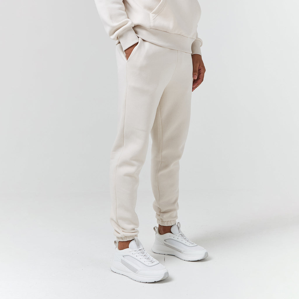 Relaxed Fit Cuffed Jogger | Light Stone