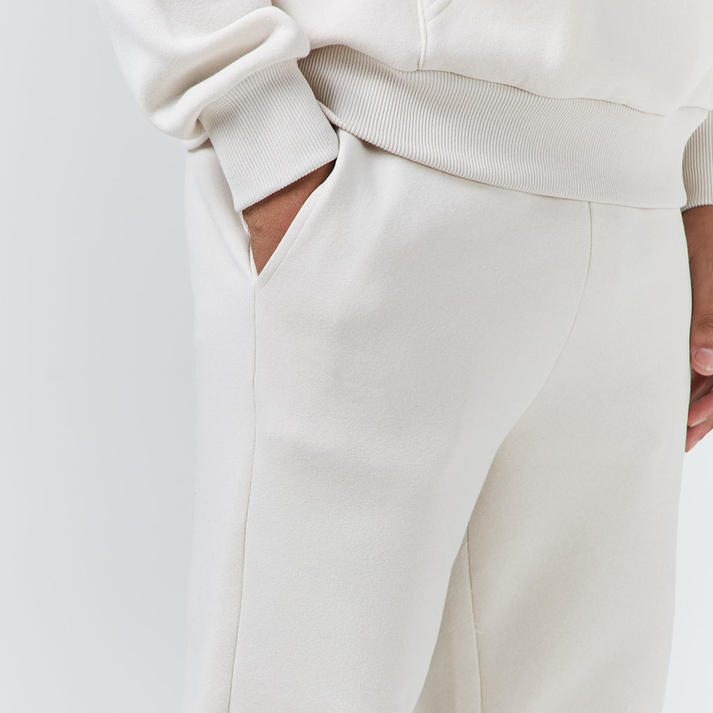 Relaxed Fit Cuffed Jogger | Light Stone