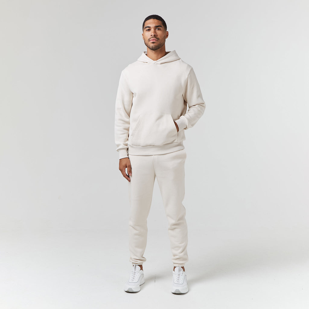 Relaxed Fit Cuffed Jogger | Light Stone