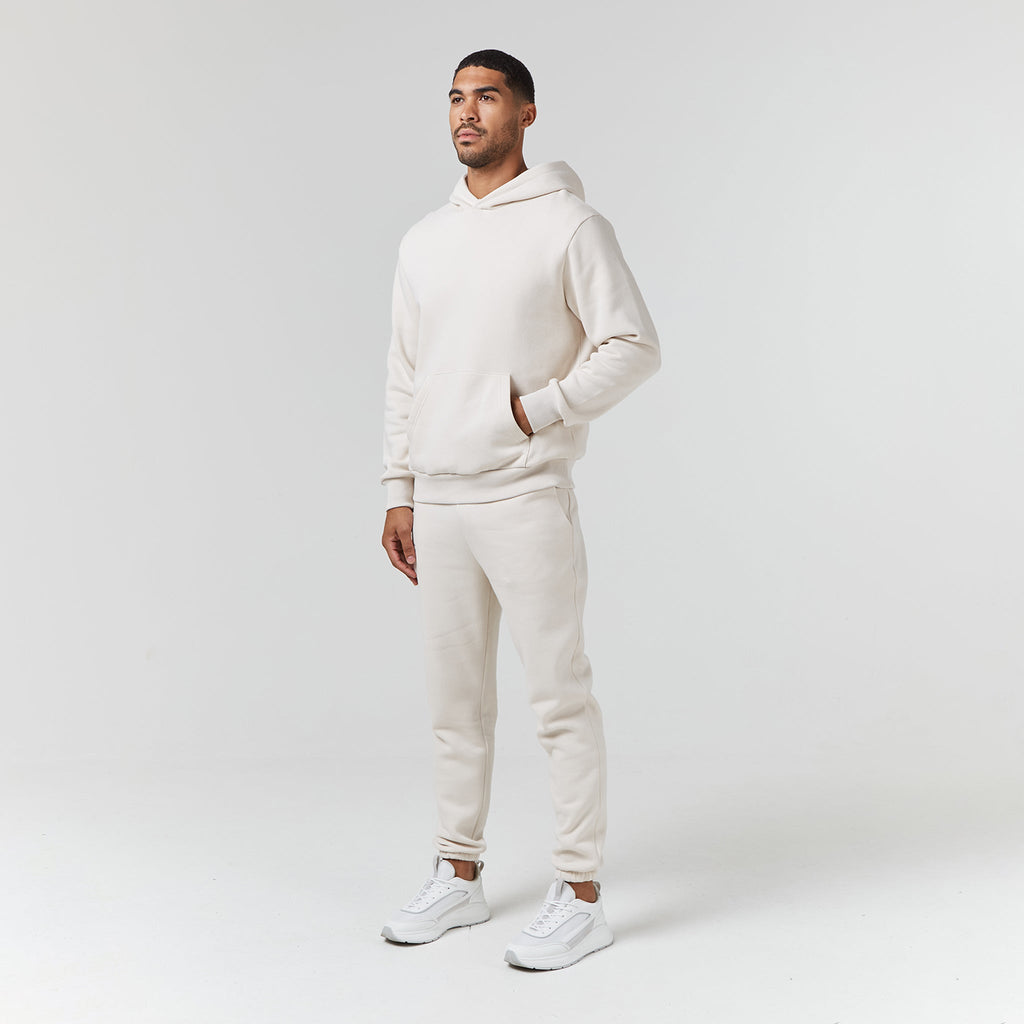 Relaxed Fit Cuffed Jogger | Light Stone